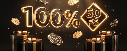 Alvynn casino bonus promotion with coins and percentage symbols