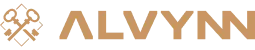 Alvynn logo design on light background